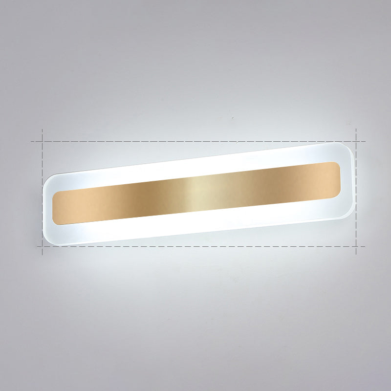 Quadratische Metallwand montierte Waschtischleuchten moderne Waschtischbeleuchtung für Badezimmer