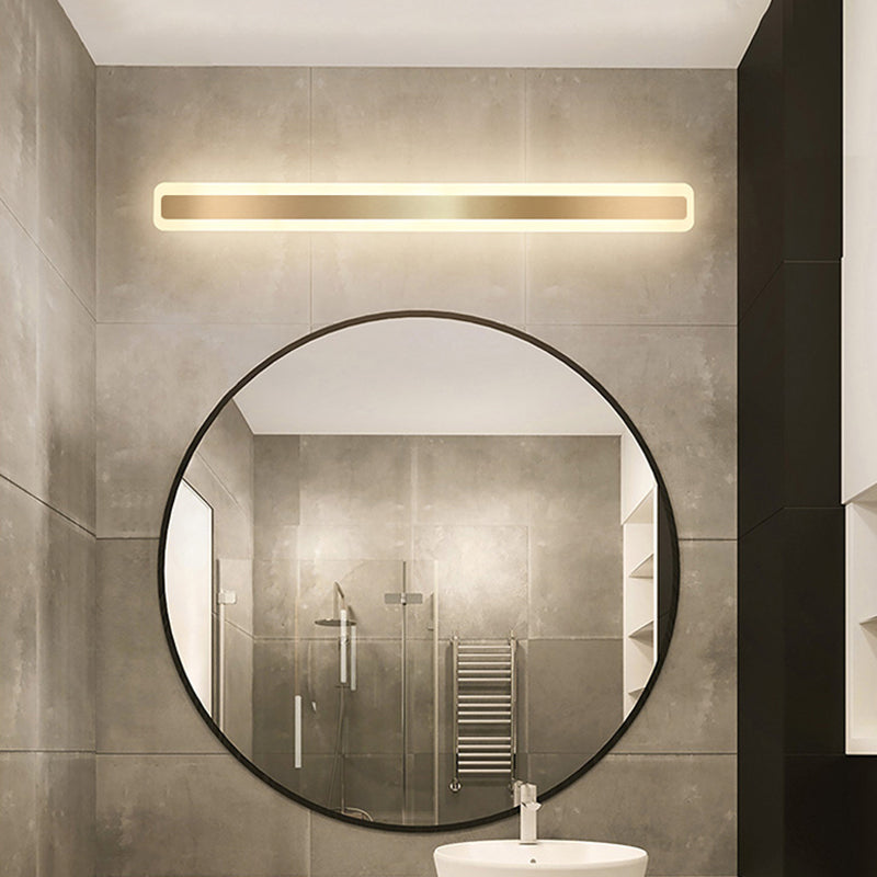 Quadratische Metallwand montierte Waschtischleuchten moderne Waschtischbeleuchtung für Badezimmer