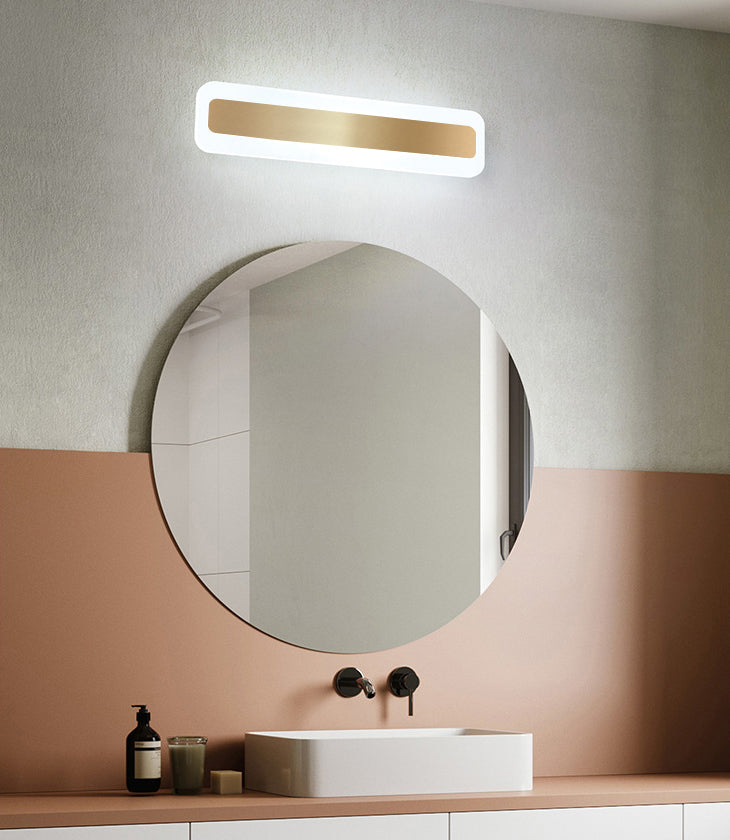 Quadratische Metallwand montierte Waschtischleuchten moderne Waschtischbeleuchtung für Badezimmer