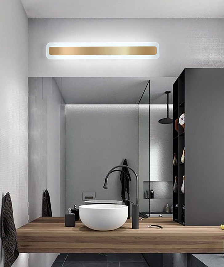 Quadratische Metallwand montierte Waschtischleuchten moderne Waschtischbeleuchtung für Badezimmer