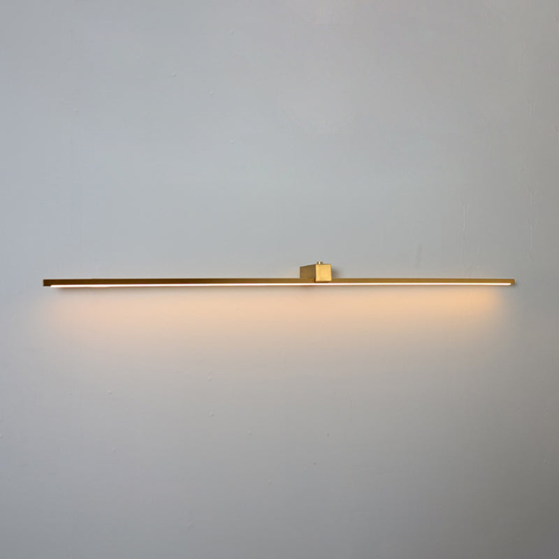 Luci da vanità a parete in metallo lineare moderni apparecchi di illuminazione da vanità moderni per il bagno