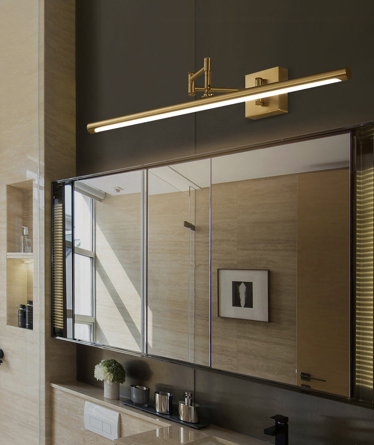 Luci da vanità montate in metallo allungato Luci da vanità moderne apparecchi per il bagno per il bagno