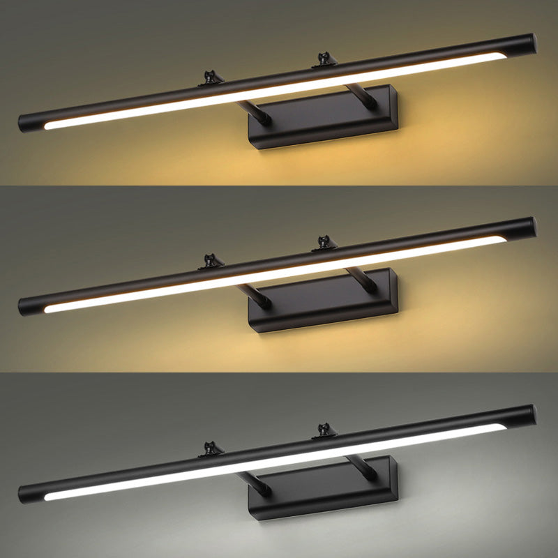 Streamlined Metal Wall Mounted Vanity Lights Modern Vanity Lighting Fixtures for Bathroom