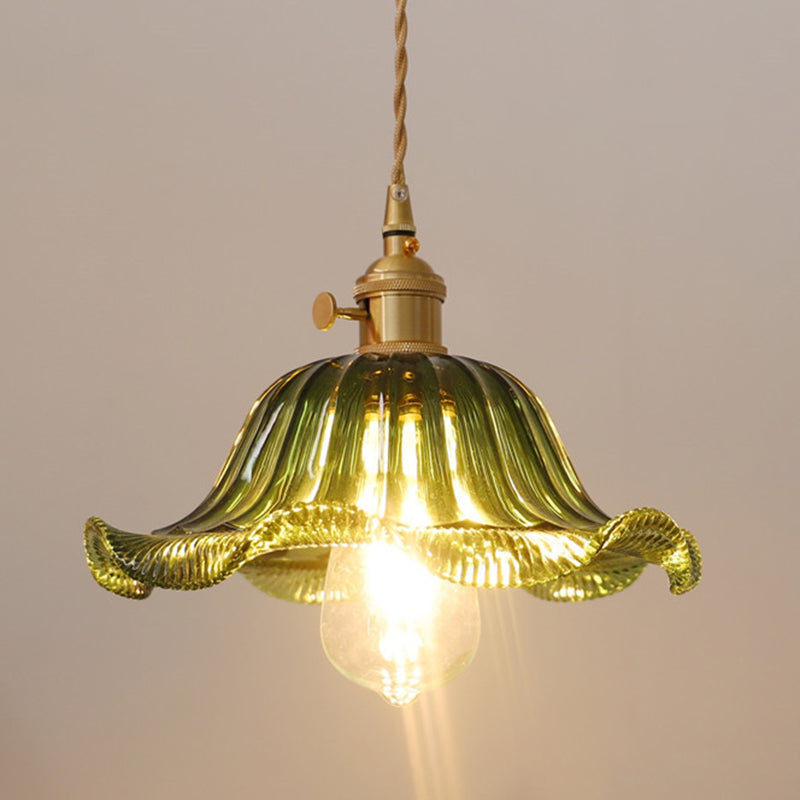 1 Light Glass Pendant Ceiling Lights Industrial Cone Pendant Ceiling Light for Dining Room
