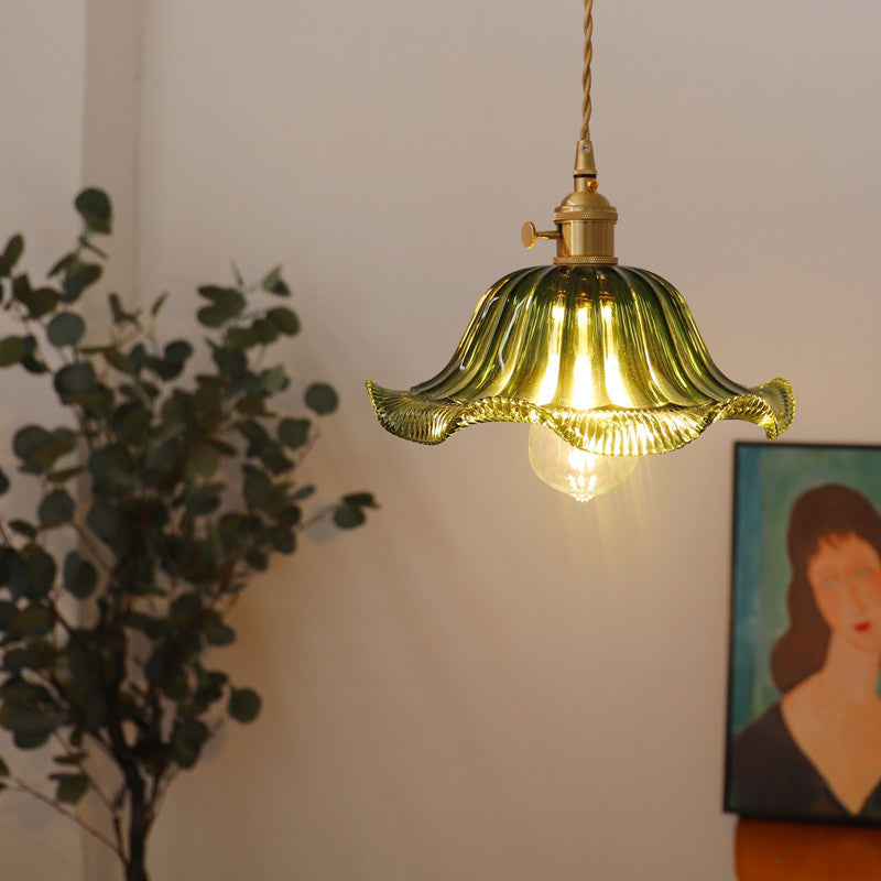 1 Light Glass Pendant Ceiling Lights Industrial Cone Pendant Ceiling Light for Dining Room