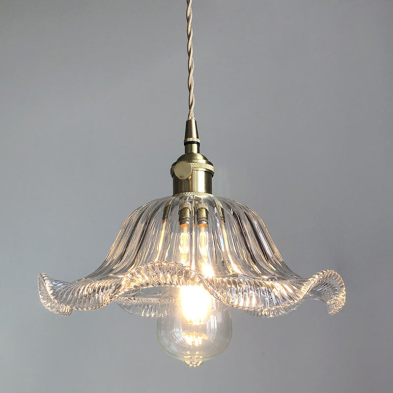 1 Light Glass Pendant Ceiling Lights Industrial Cone Pendant Ceiling Light for Dining Room