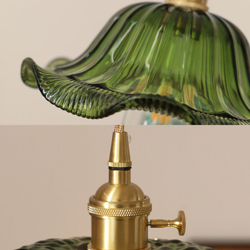 1 Light Glass Pendant Ceiling Lights Industrial Cone Pendant Ceiling Light for Dining Room