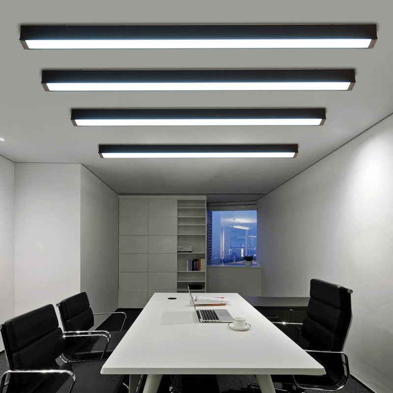 Luce del soffitto a sospensione di metallo rettangolare Modern Aione per l'illuminazione a sospensione per ufficio