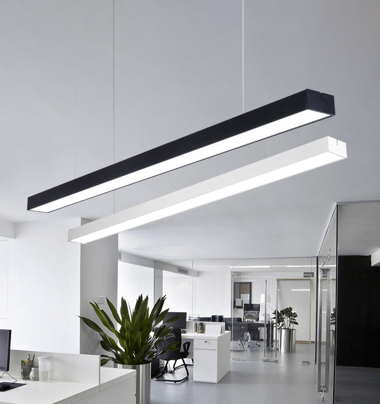 Luce del soffitto a sospensione di metallo rettangolare Modern Aione per l'illuminazione a sospensione per ufficio