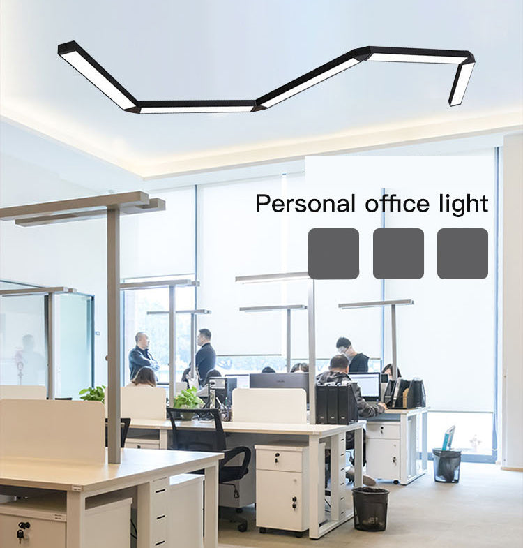 Luce del soffitto a sospensione di metallo rettangolare Modern Aione per l'illuminazione a sospensione per ufficio