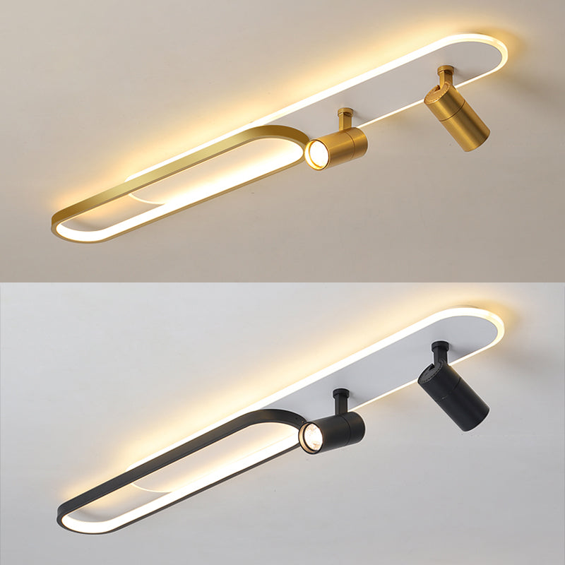 Ultra-dunne Lineaire Flush Mount Metal LED New Modern Flush Ceiling Light voor de Hallway