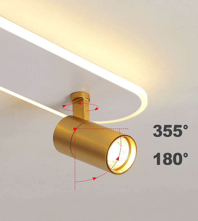 Ultra-dunne Lineaire Flush Mount Metal LED New Modern Flush Ceiling Light voor de Hallway