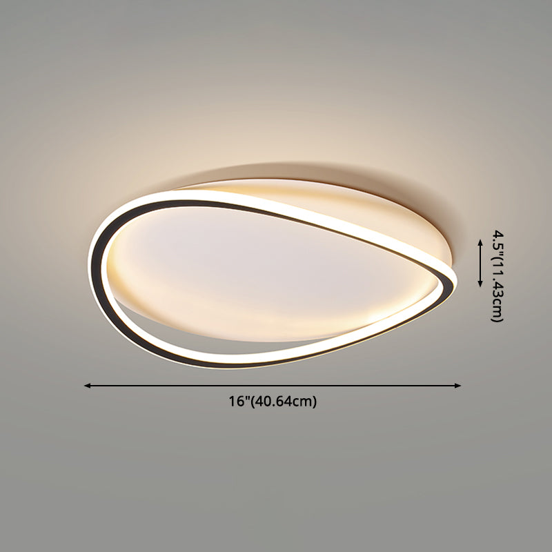 Minimalisme Metal LED Flush Mount 1-Light Geometrisch Plafond Mounted licht voor slaapkamer