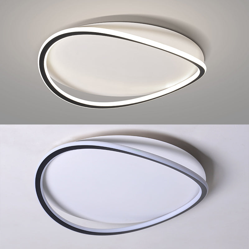 Minimalism Metal LED Flush Mount 1-Luz de techo geométrico de techo ligero para dormitorio