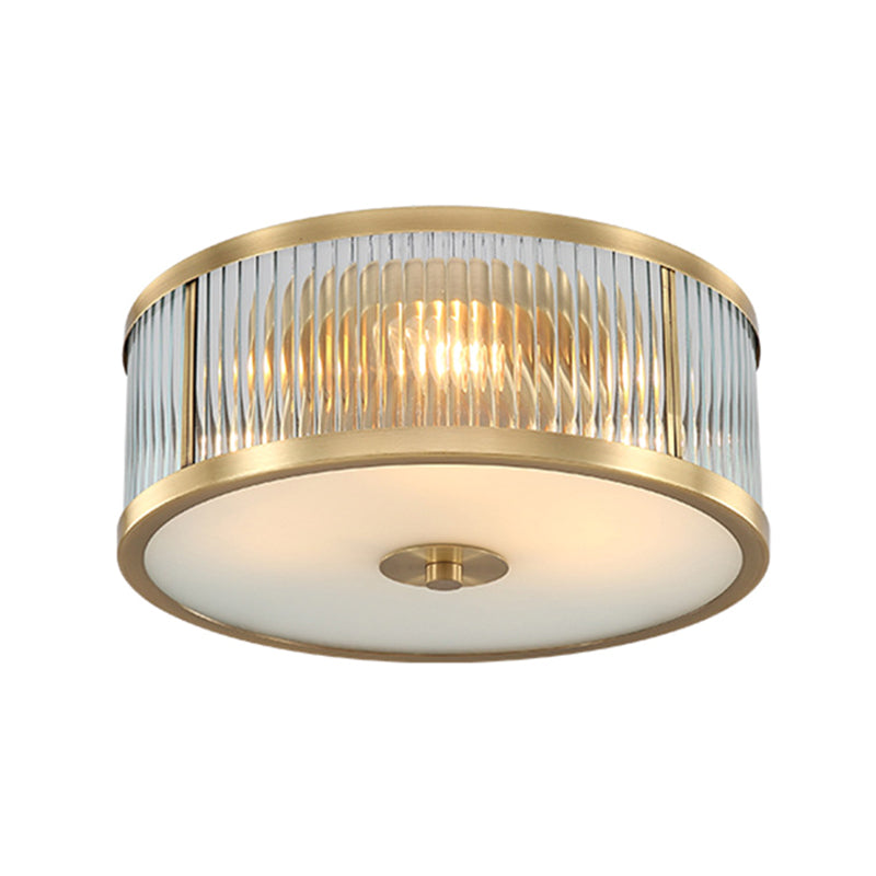 Glass Drum Flush Mount Ceiling Light Fixture Traditional Bedroom Flush Mount Lighting Fixtures