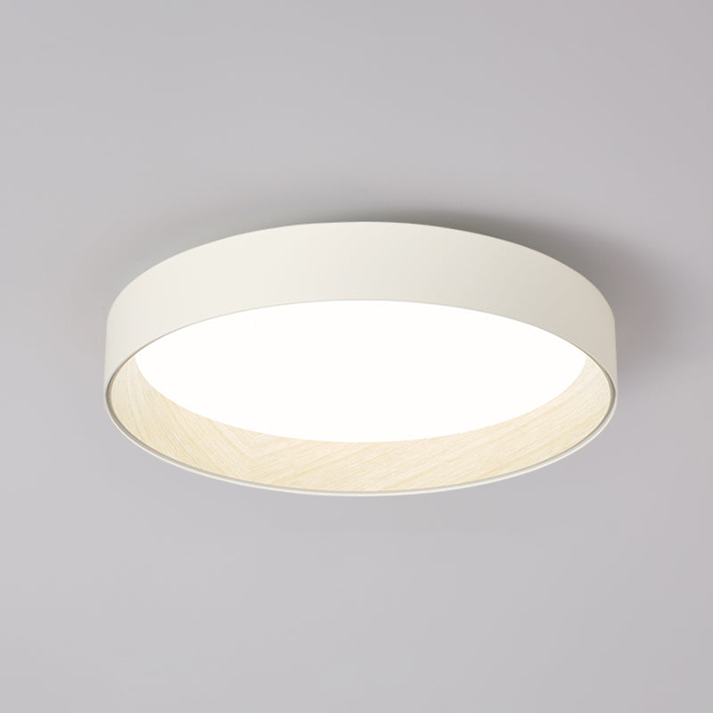 Minimalism Aluminum LED Ceiling Mounted Light Cylinder 1-Light Flush Light for Living Room