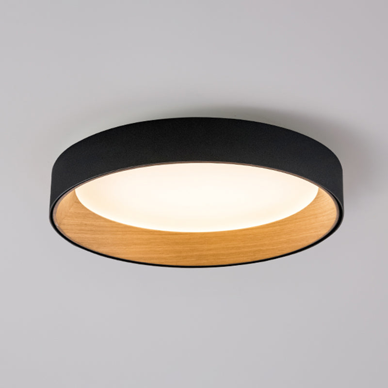 Minimalism Aluminum LED Ceiling Mounted Light Cylinder 1-Light Flush Light for Living Room