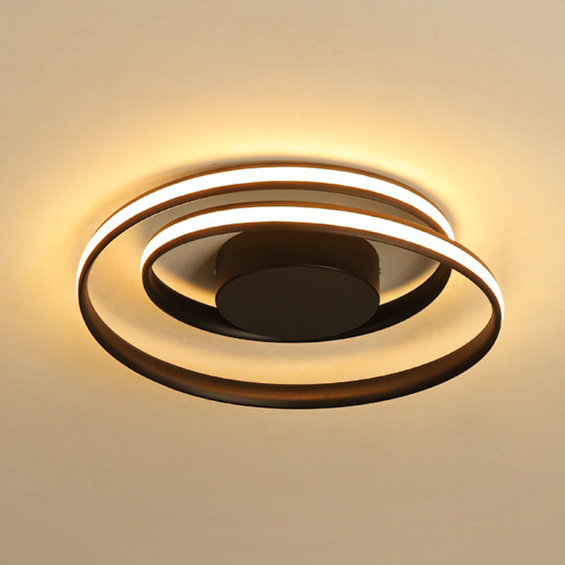 Metal Ribbon Flush Mount Ceiling Light Fixture Modern Living Room Flush Mount Lighting Fixtures