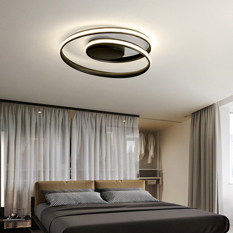 Metal Ribbon Flush Mount Ceiling Light Fixture Modern Living Room Flush Mount Lighting Fixtures