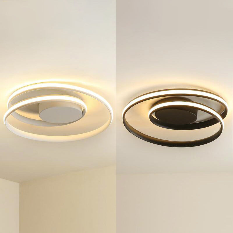 Metal Ribbon Flush Mount Ceiling Light Fixture Modern Living Room Flush Mount Lighting Fixtures