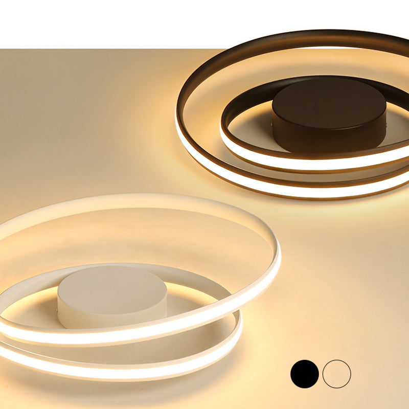 Metal Ribbon Flush Mount Ceiling Light Fixture Modern Living Room Flush Mount Lighting Fixtures