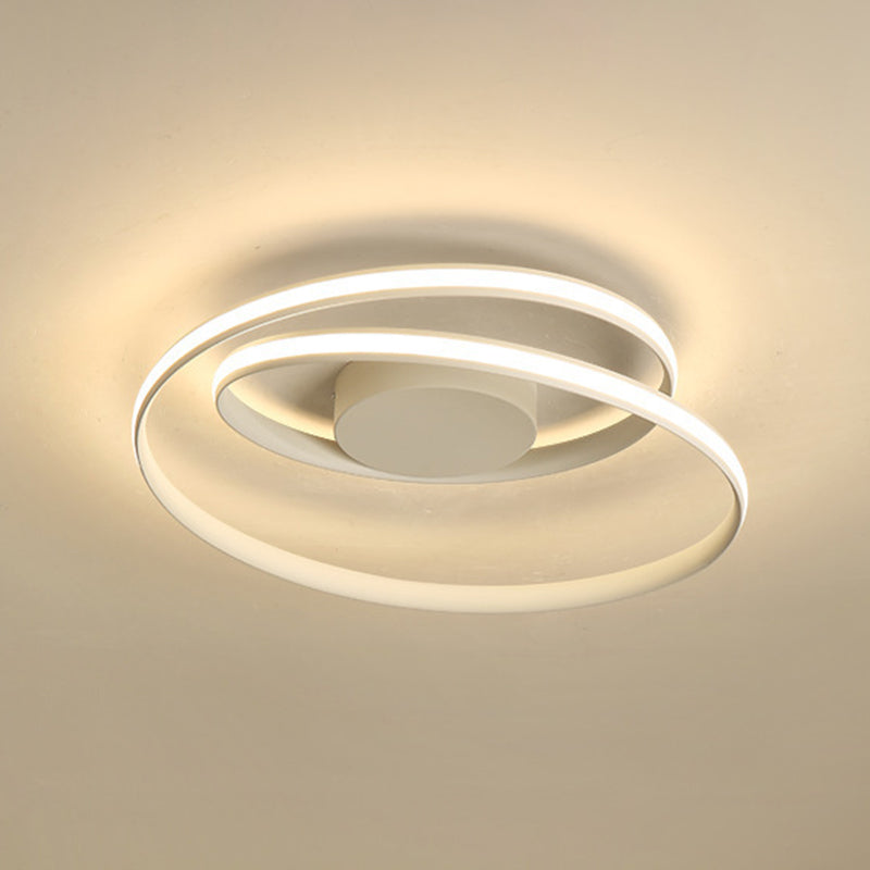 Metal Ribbon Flush Mount Ceiling Light Fixture Modern Living Room Flush Mount Lighting Fixtures