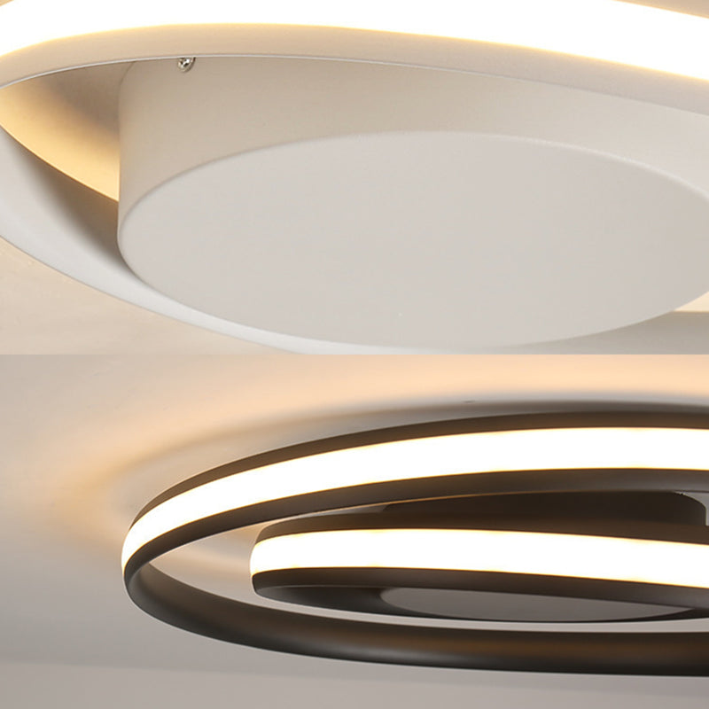 Metal Ribbon Flush Mount Ceiling Light Fixture Modern Living Room Flush Mount Lighting Fixtures