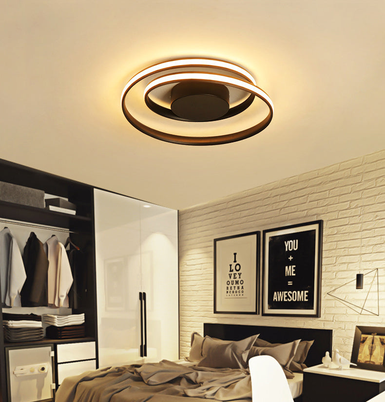 Metal Ribbon Flush Mount Ceiling Light Fixture Modern Living Room Flush Mount Lighting Fixtures