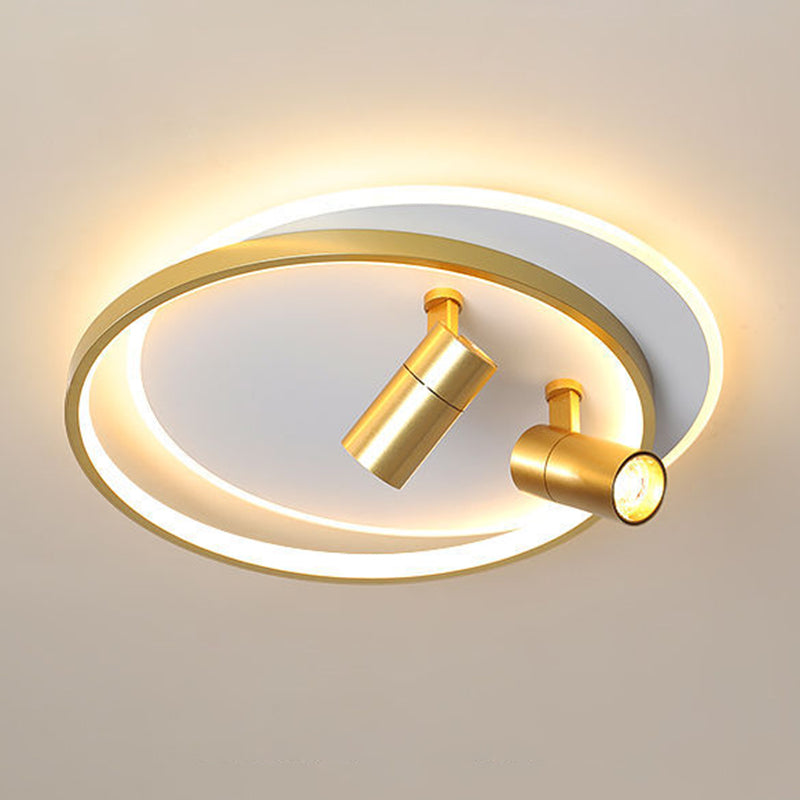 Bague métallique Semi-Flush Ceiling Light Fixtures Modern Bedroom Semi Flush Light Fixtures