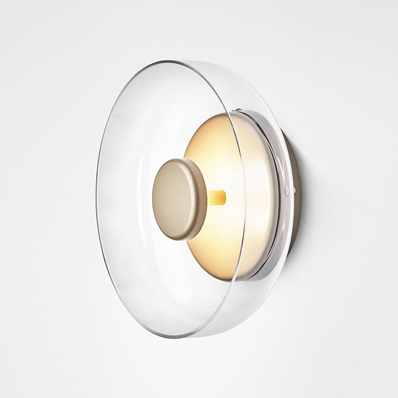 Lámpara en forma de tazón lámpara de estilo simple letrero de oro led montado en la pared montada de pared de oro