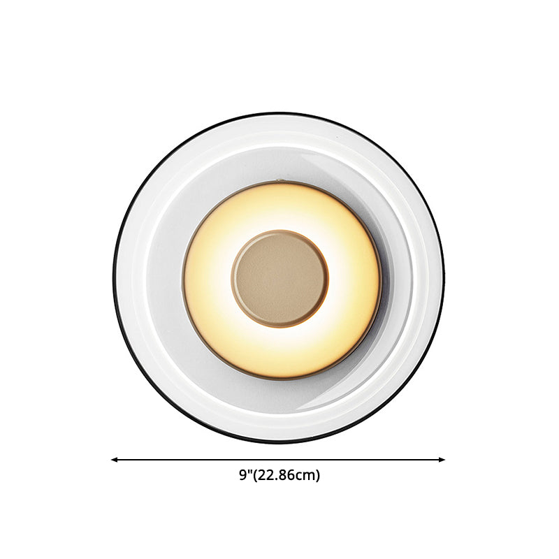 Lámpara en forma de tazón lámpara de estilo simple letrero de oro led montado en la pared montada de pared de oro