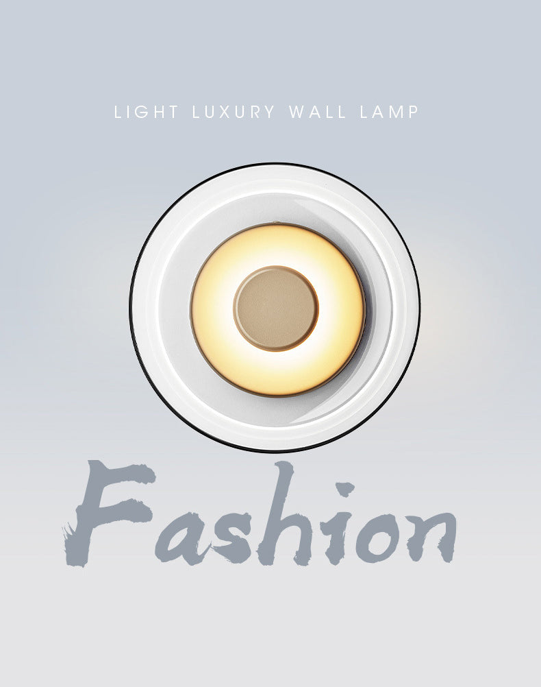 Lámpara en forma de tazón lámpara de estilo simple letrero de oro led montado en la pared montada de pared de oro