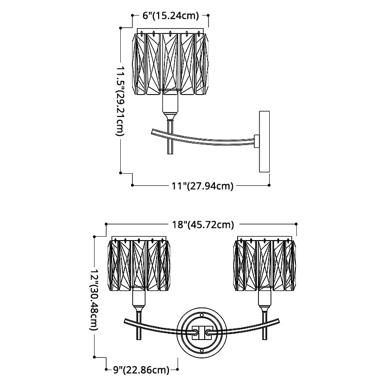Modern Wall Sconce Crystal Wall Light Beside Light Room Light