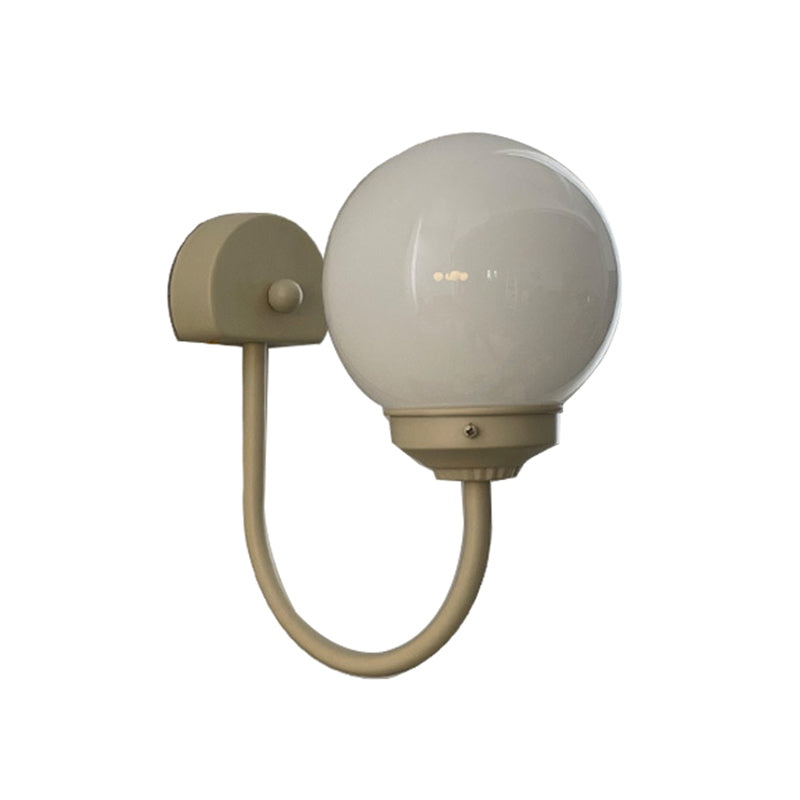 Global Sconce Light Fixture Contemporary Style Glass White Wall Mount Light Fixture