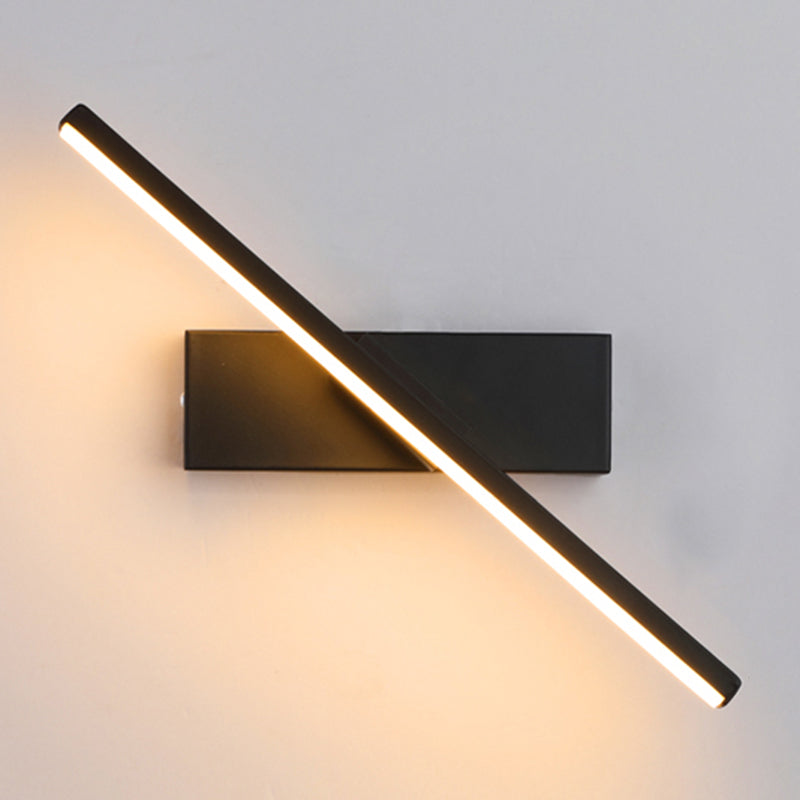 Aluminium rechthoekige LED -wand sconce in moderne beknopte stijl smeedijzeren roteerbare wandlamp met siliconen schaduw