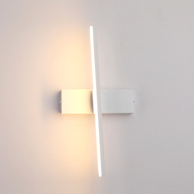 Aluminium rechthoekige LED -wand sconce in moderne beknopte stijl smeedijzeren roteerbare wandlamp met siliconen schaduw