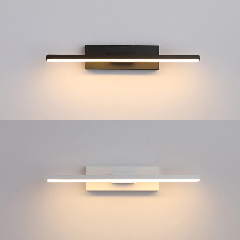 Aluminium rechthoekige LED -wand sconce in moderne beknopte stijl smeedijzeren roteerbare wandlamp met siliconen schaduw