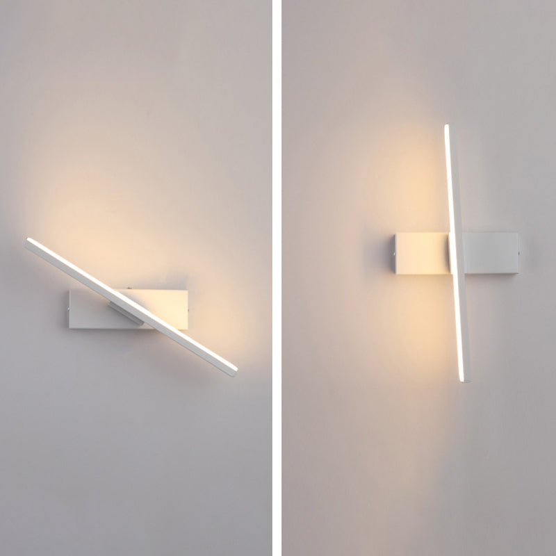 Aluminium rechthoekige LED -wand sconce in moderne beknopte stijl smeedijzeren roteerbare wandlamp met siliconen schaduw
