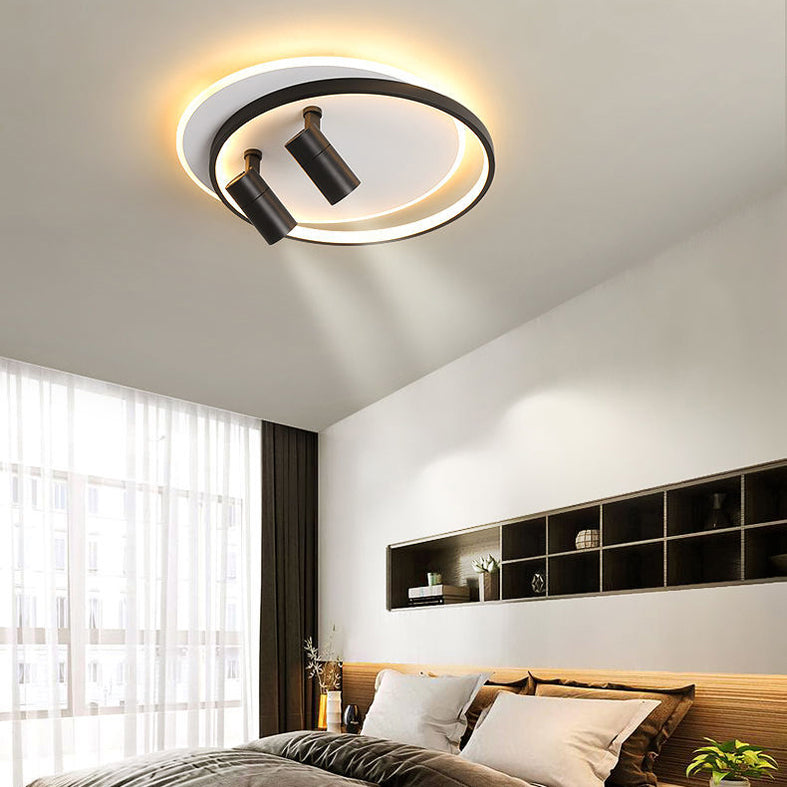Bague métallique Semi-Flush Ceiling Light Fixtures Modern Bedroom Semi Flush Light Fixtures
