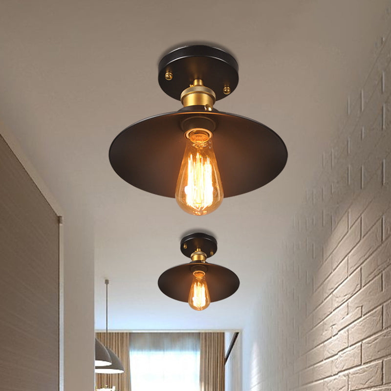 Retro Industrial Style Wrought Iron Ceiling Fixture American Country Creative Corridor Aisle Porch Balcony Lighting