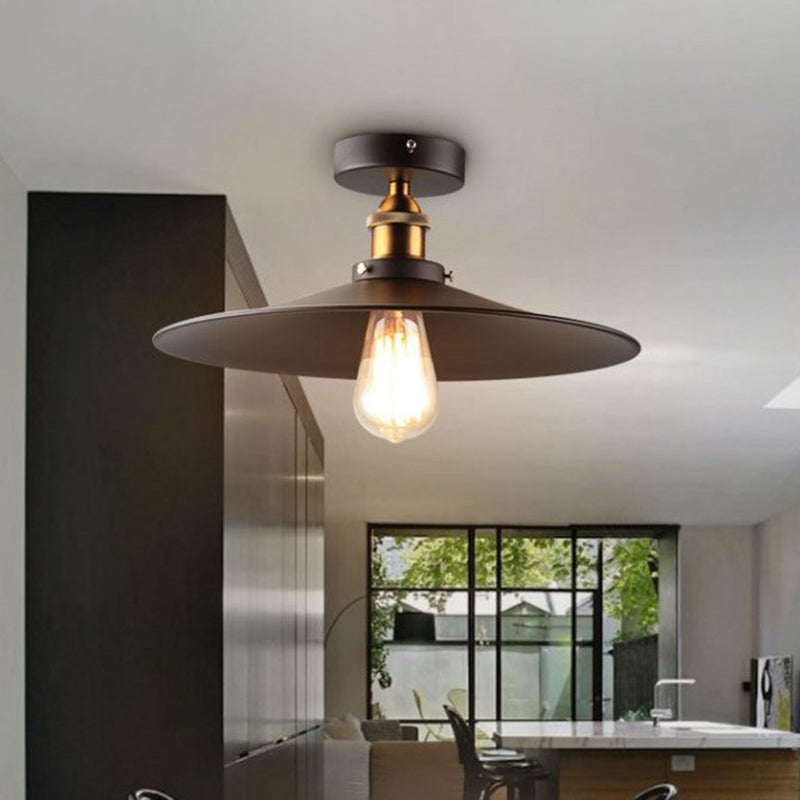 Retro industriële stijl smeedijzeren plafondarmatuur Amerikaanse landelijke creatieve gang gangpad veranda balkonverlichting