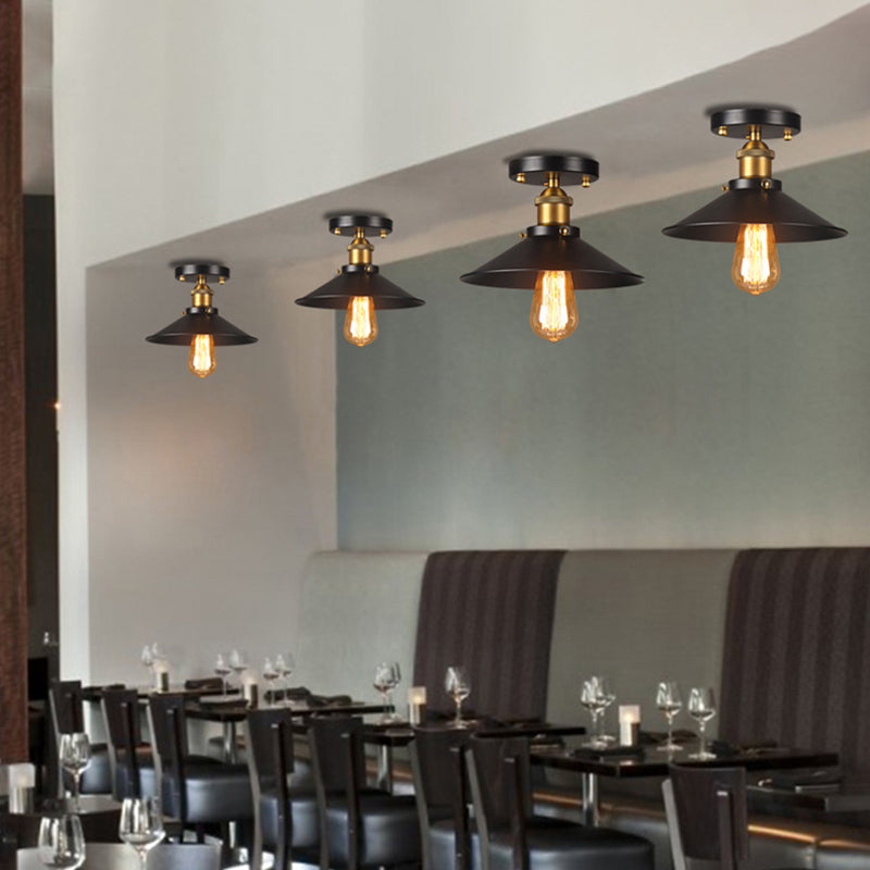 Retro industriële stijl smeedijzeren plafondarmatuur Amerikaanse landelijke creatieve gang gangpad veranda balkonverlichting