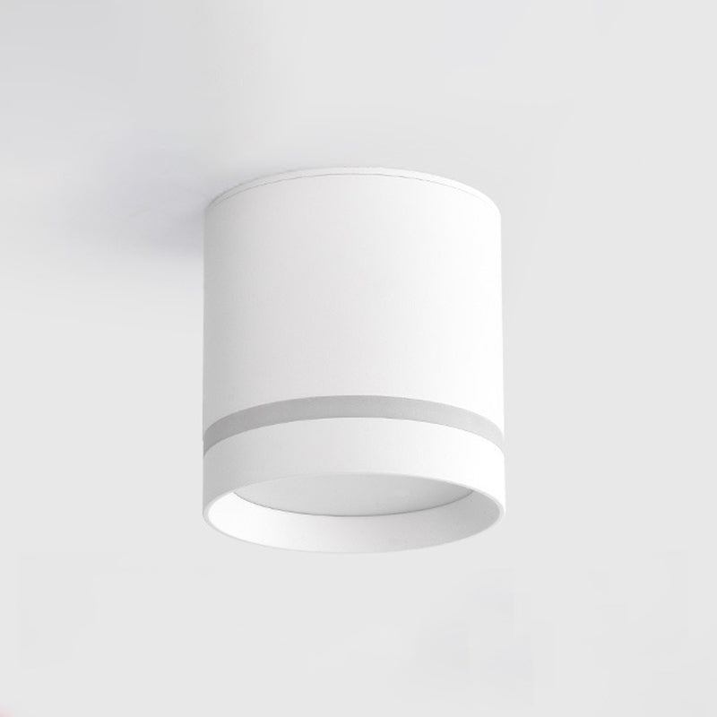 Cylinder Hallway Downlight Acrylic Macaron LED Flush Mount Lighting Fixture