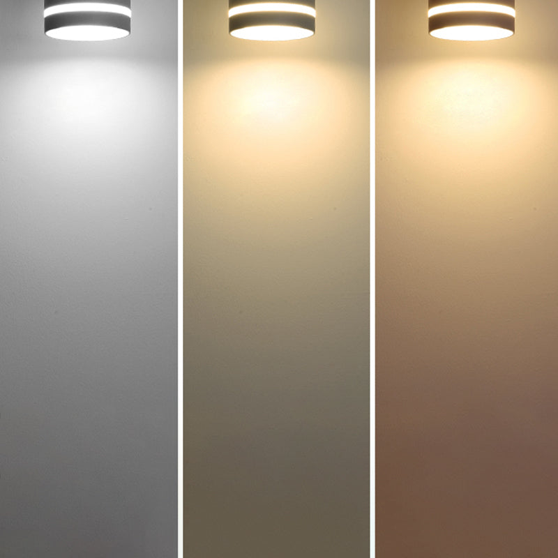 Cylinder Hallway Downlight Acrylic Macaron LED Flush Mount Lighting Fixture