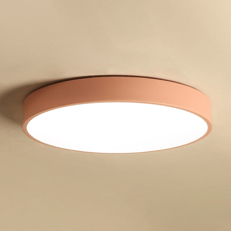 Round Flushmount Lights Macaron Acrylic Ceiling Mounted Fixture for Living Room