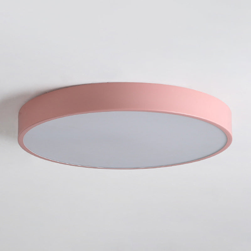 Round Flushmount Lights Macaron Acrylic Ceiling Mounted Fixture for Living Room