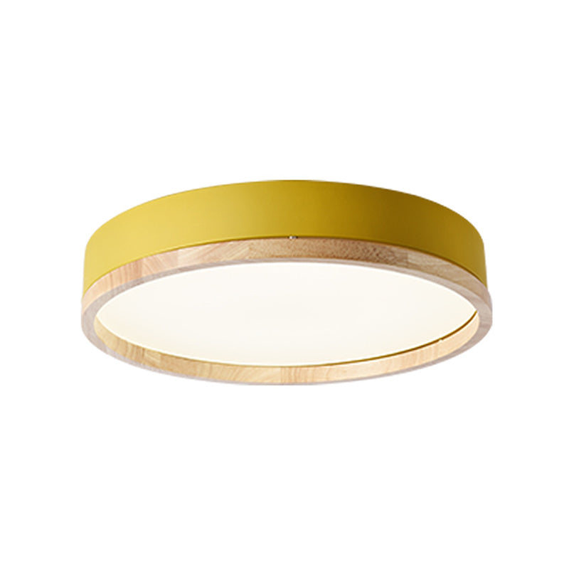 Round Flushmount Lights Macaron Acrylic Ceiling Mounted Fixture for Living Room