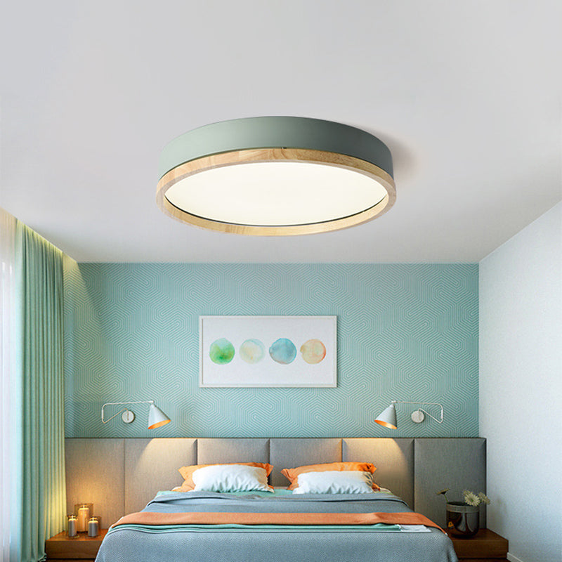 Round Flushmount Lights Macaron Acrylic Ceiling Mounted Fixture for Living Room