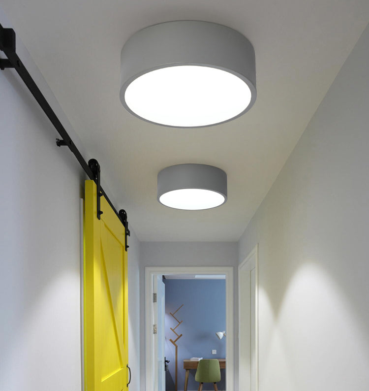 Drum Flush Mount Light Fixtures Contemporary White Glass Ceiling Light Fixtures for Bedroom