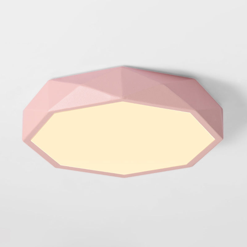 Plafonnier encastré à facettes Plafonnier moderniste en acrylique pour salon